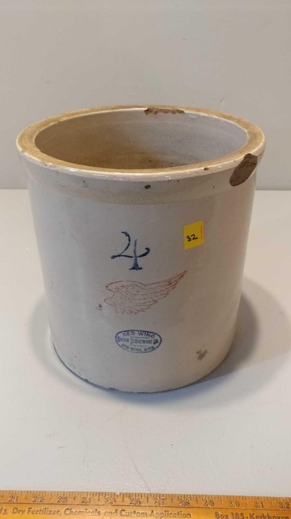 RED WING UNION STONEWARE 4 GALLON CROCK