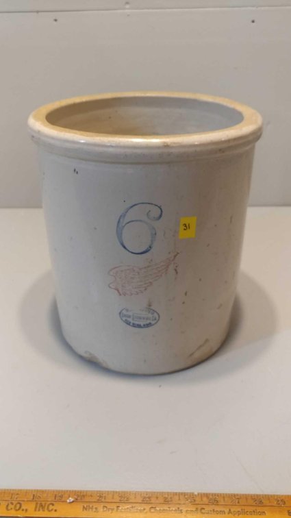 RED WING UNION STONEWARE 6 GALLON CROCK