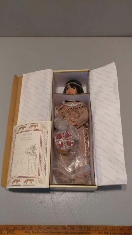 QUICK FOX DOLL, COLLECTION BY LINDA MASON BY GEORGETOWN COLLECTION, (NEW IN BOX)