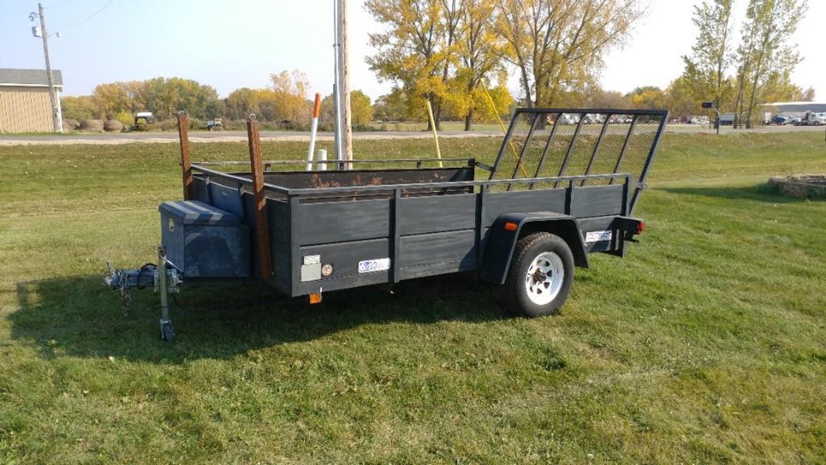 (I-46) (TITLE) 2005 WORK SPORT 6' X 10' UTILITY TRAILER, 2" BALL, VIN# 4P2FB10156U070326