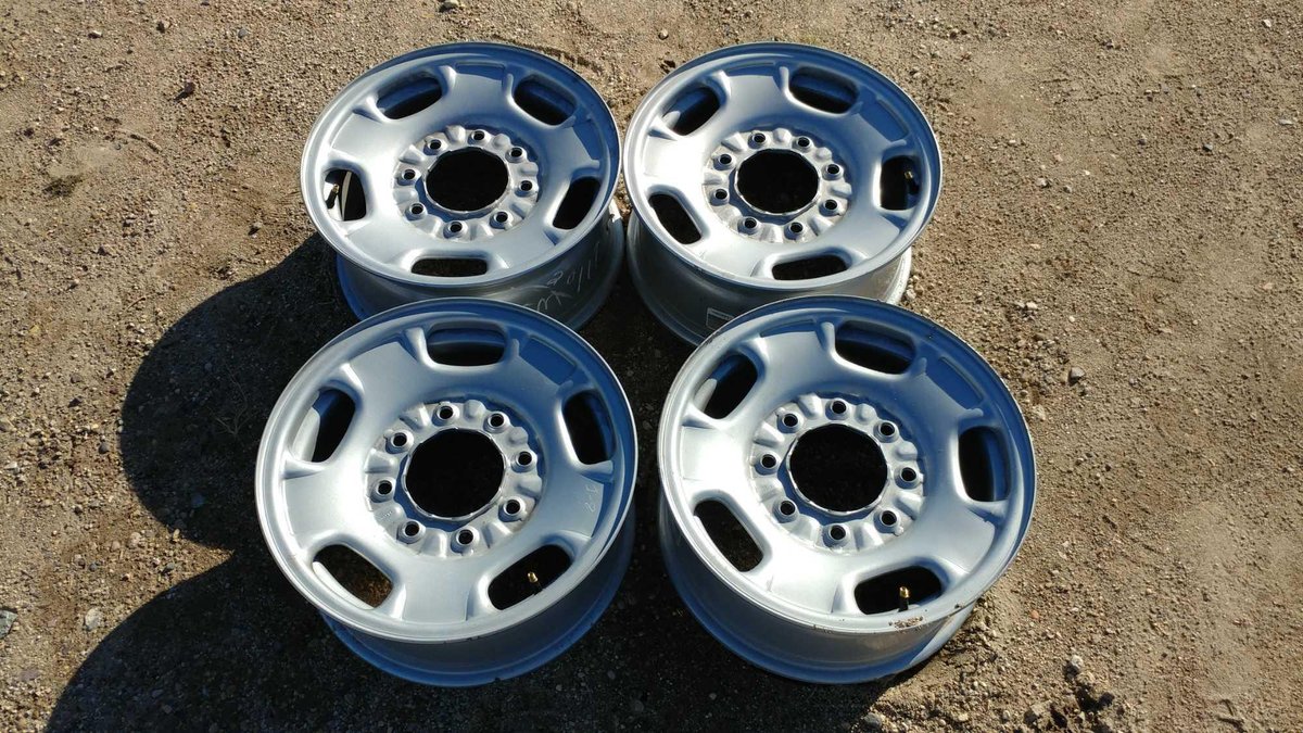 (I-8) (4) 17" STEEL RIMS