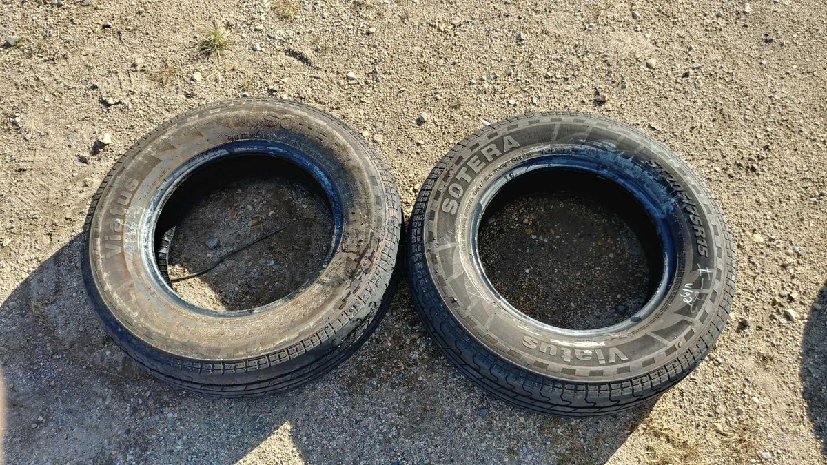(I-23) (2) SOTERA VIATUS ST205/75 R15 APPROX. 6/32 TREAD TIRES