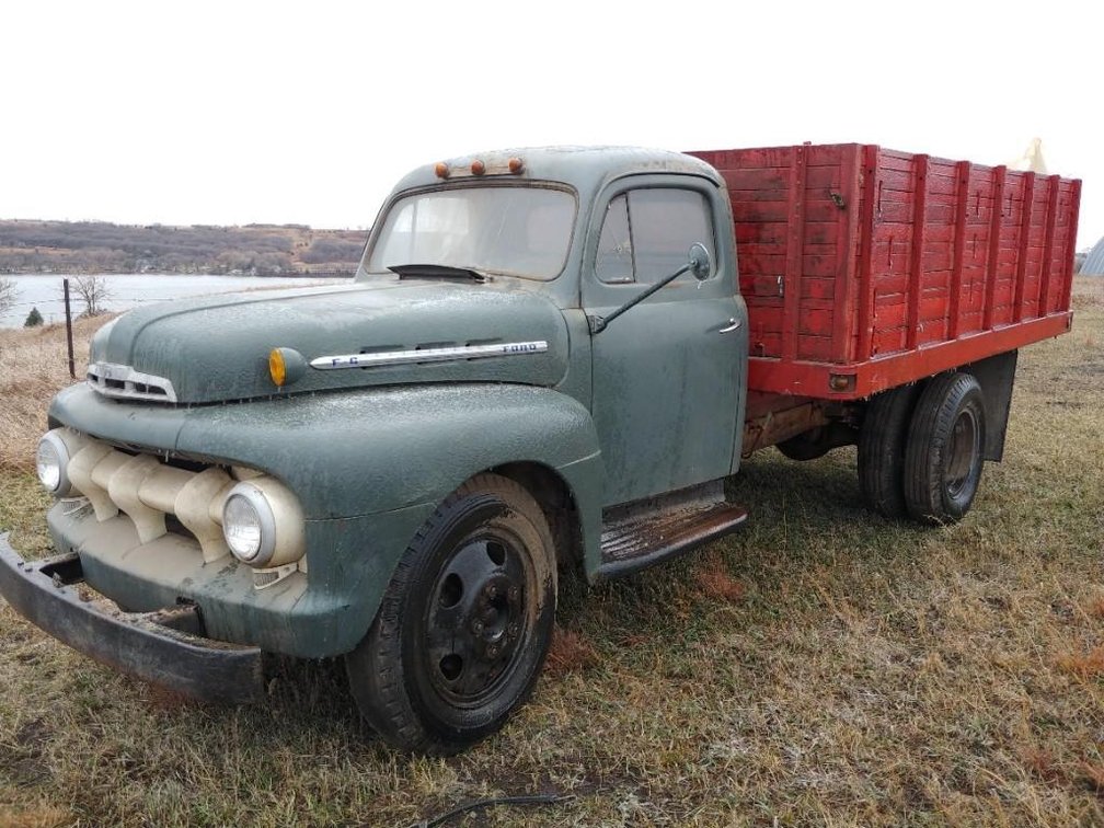 (TITLE HAS BEEN FOUND) 1951 FORD F6, SPEED TRANS 4 SYN, SN# F6M1SP22096 27,232 MILES (TITLE WILL BE 