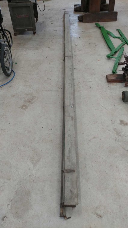 VINTAGE SEEDER TRAY, AUG 3 1880 (13' 8" LONG, 3.5" X 3.5")