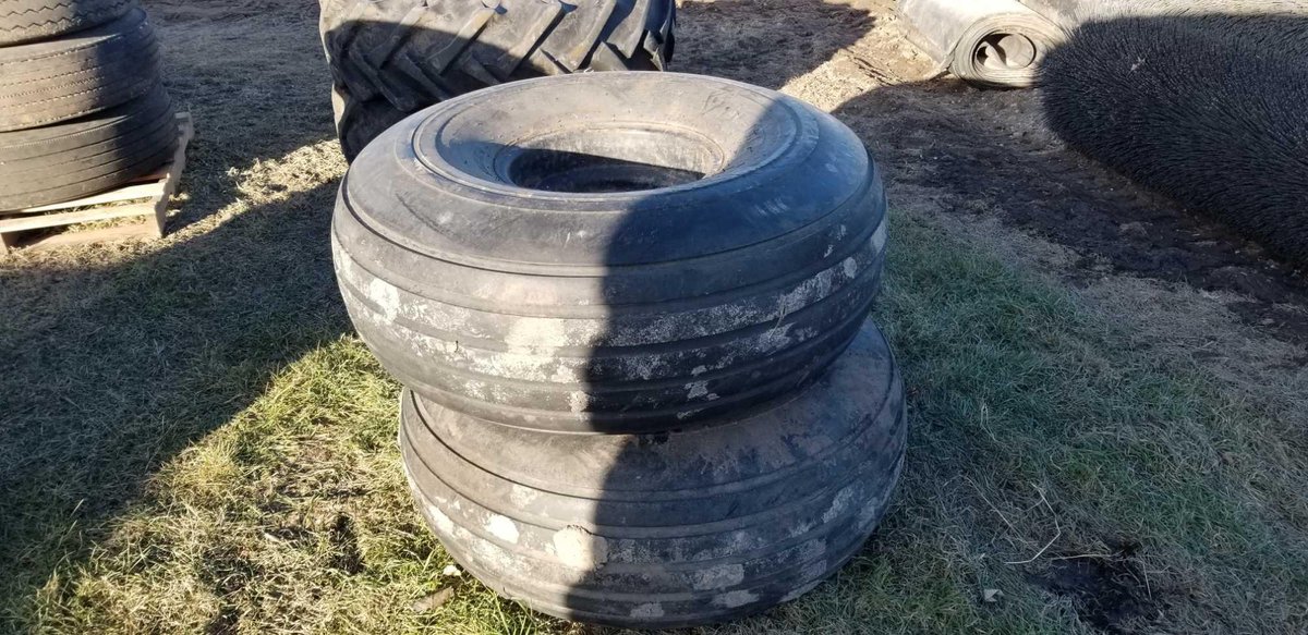  (I-35) (2) 19L-16.1 IMPLEMENT TIRES ON RIMS (ITEM AT ZIELSDORF AUCTIONS)