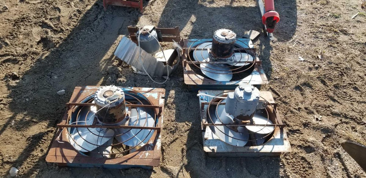  (I-69) (4) EXHAUST FANS FOR BARN (ITEM AT ZIELSDORF AUCTIONS)