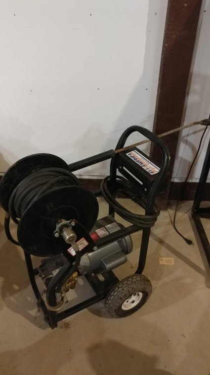 (I-74) ALL AMERICAN 220 VOLT PRESSURE WASHER  (ITEM AT ZIELSDORF AUCTIONS)