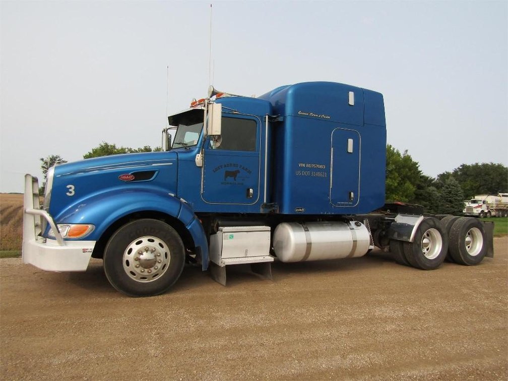 (I-544) (TITLE) 2008 PETERBILT 386 485HP CUMMINS ISX, 881,233 MILES, 13 SPEED, 22.5 ALUM RIMS, UNIBU