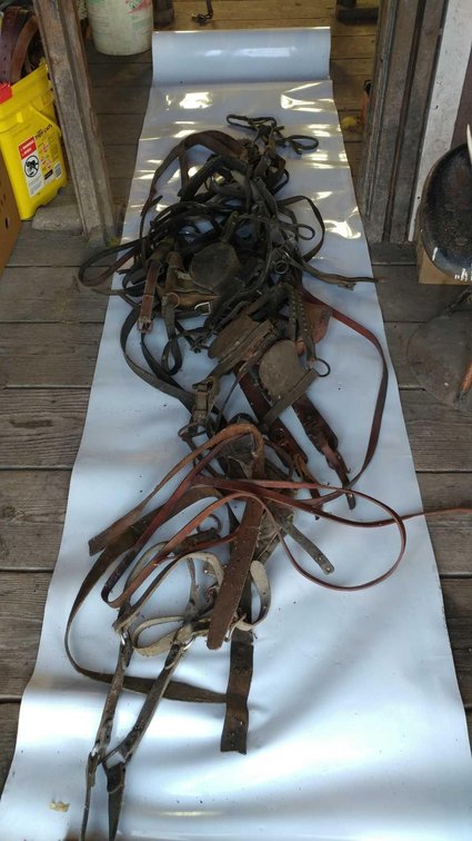 (A) VINTAGE HARNESS, LEATHER STRAPS, AND MORE