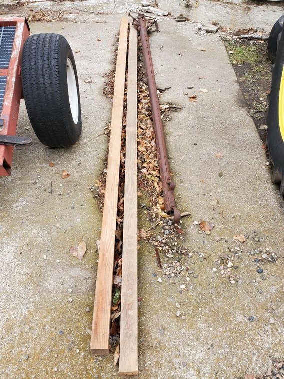 (2) WOOD AND (1) METAL HITCHES FOR HORSE DRAWN EQUIPMENT