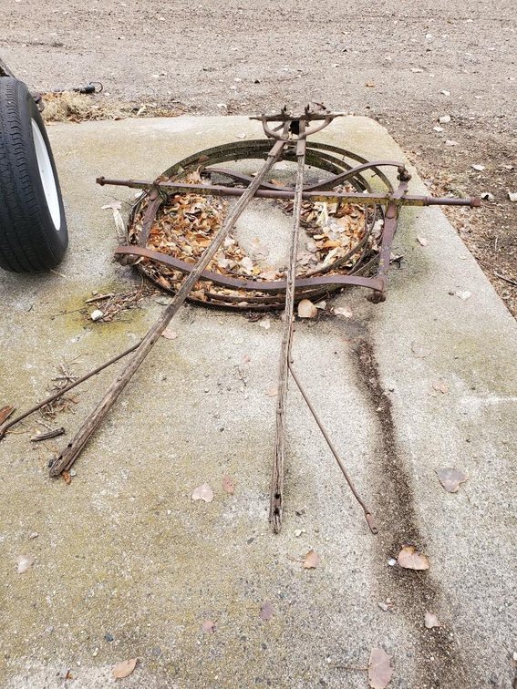 STEEL WHEELS & SUSPENSION FOR ANTIQUE HORSE BUGGY 