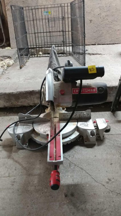 (B) CRAFTSMAN LASER TRACK SLIDING COMPOUND MITRE SAW