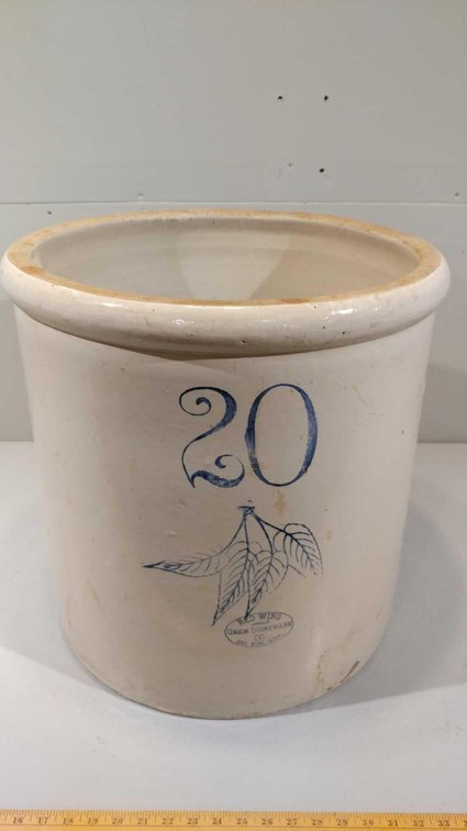 RED WING 20 GAL UNION STONEWARE COMPANY CROCK