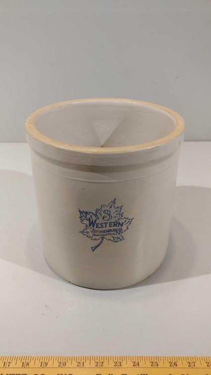 WESTERN STONEWARE COMPANY, 3 GAL CROCK