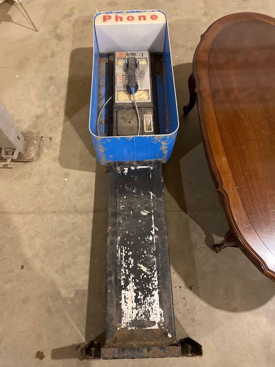 VINTAGE PAY PHONE STAND