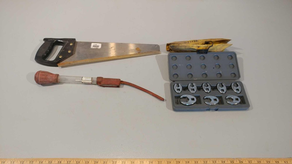 OPEN END SOCKETS, SAW, ANTIFREEZE TESTER, AND MISC