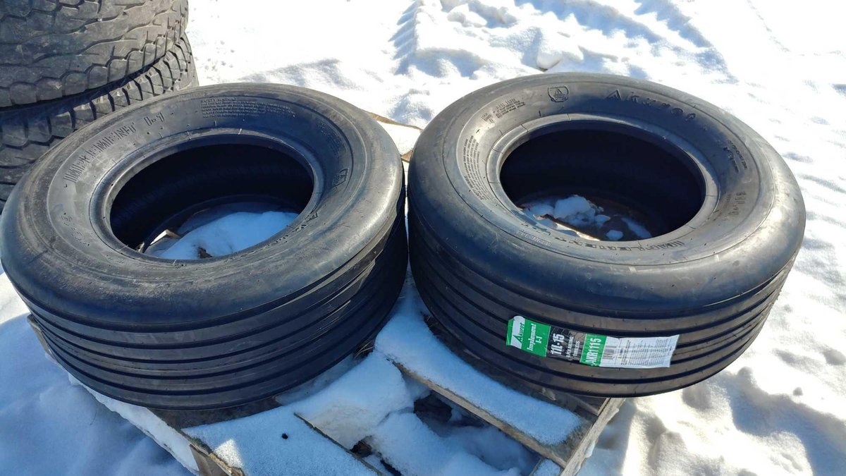 (I-22) (2) NEW 11L-15 TIRES (ITEM AT ZIELSDORF AUCTIONS) 