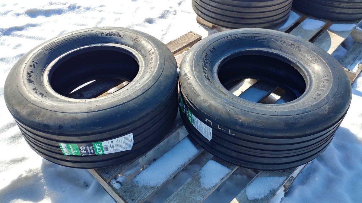 (I-23) (2) NEW 11L-15 TIRES (ITEM AT ZIELSDORF AUCTIONS) 