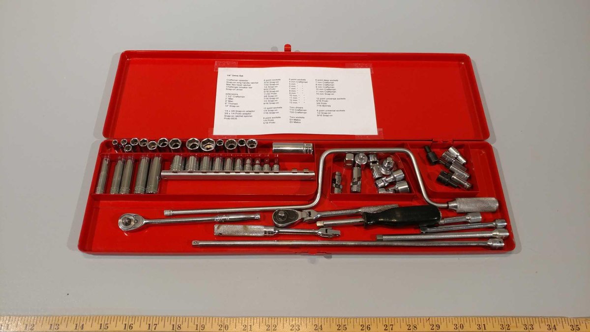 (I-360) SNAP-ON 1/4" DRIVE SOCKET SET (LOCATED AT ZIELSDORF AUCTIONS)