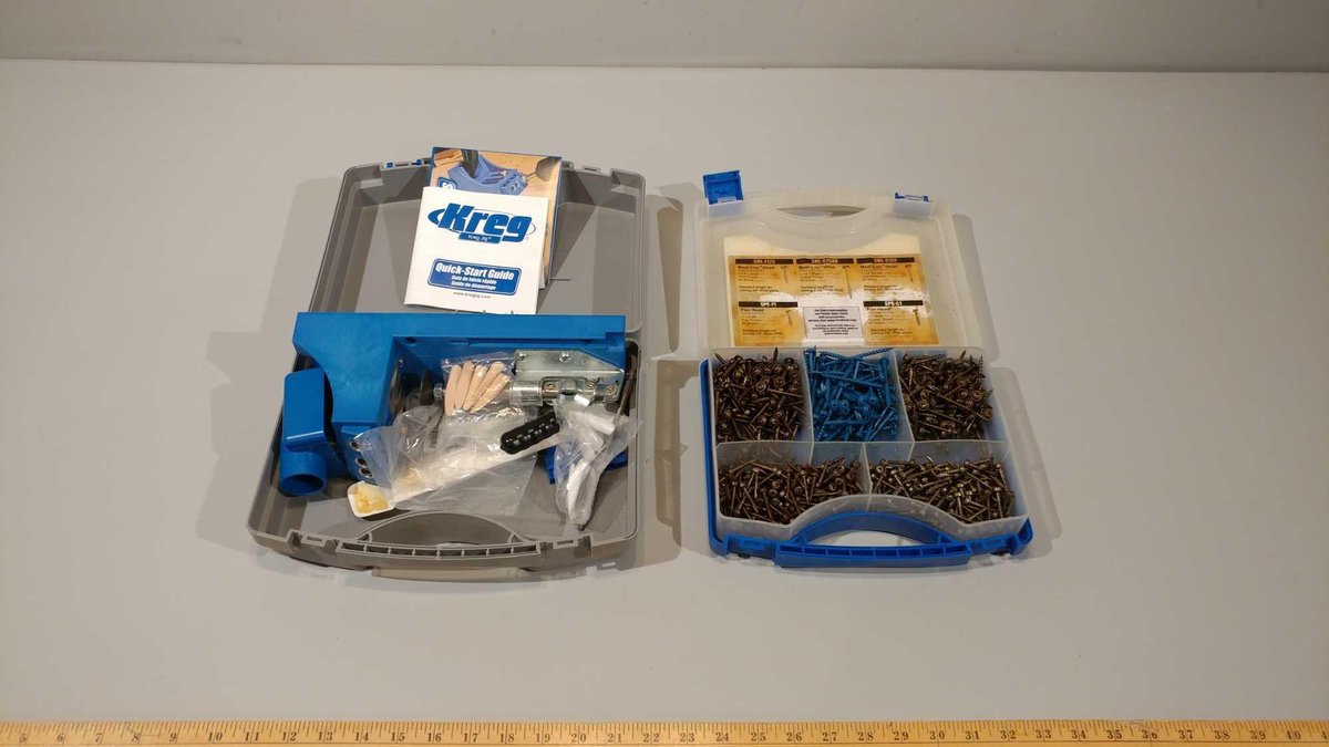 KREG JIG SET AND KREG POCKET HOLE SCREW SET