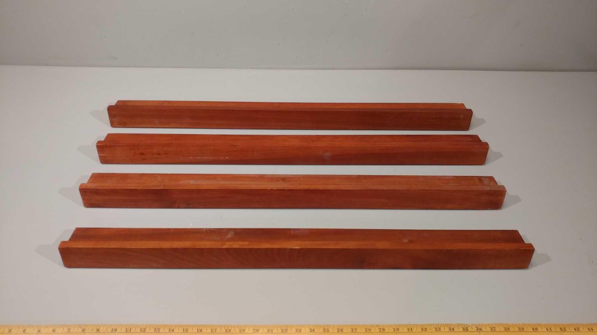 (4) POTTERY BARN SHELVES (36" X 3")