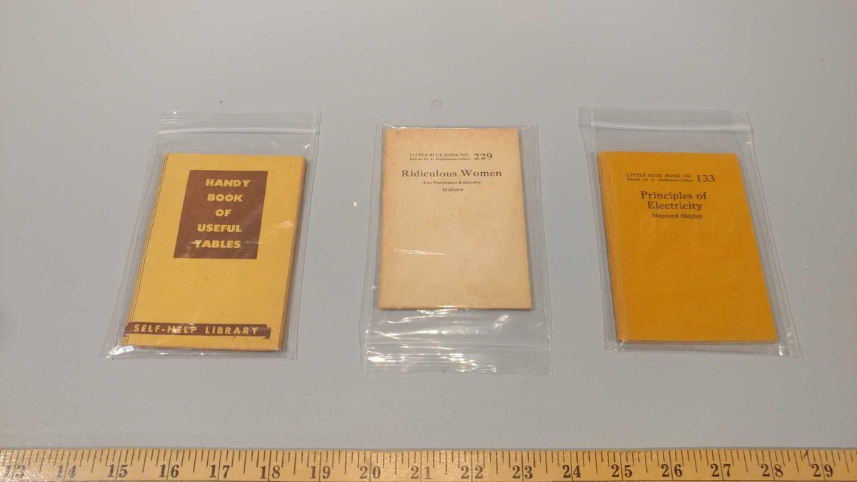 (3) VINTAGE 'LITTLE BLUE BOOK' BOOKS