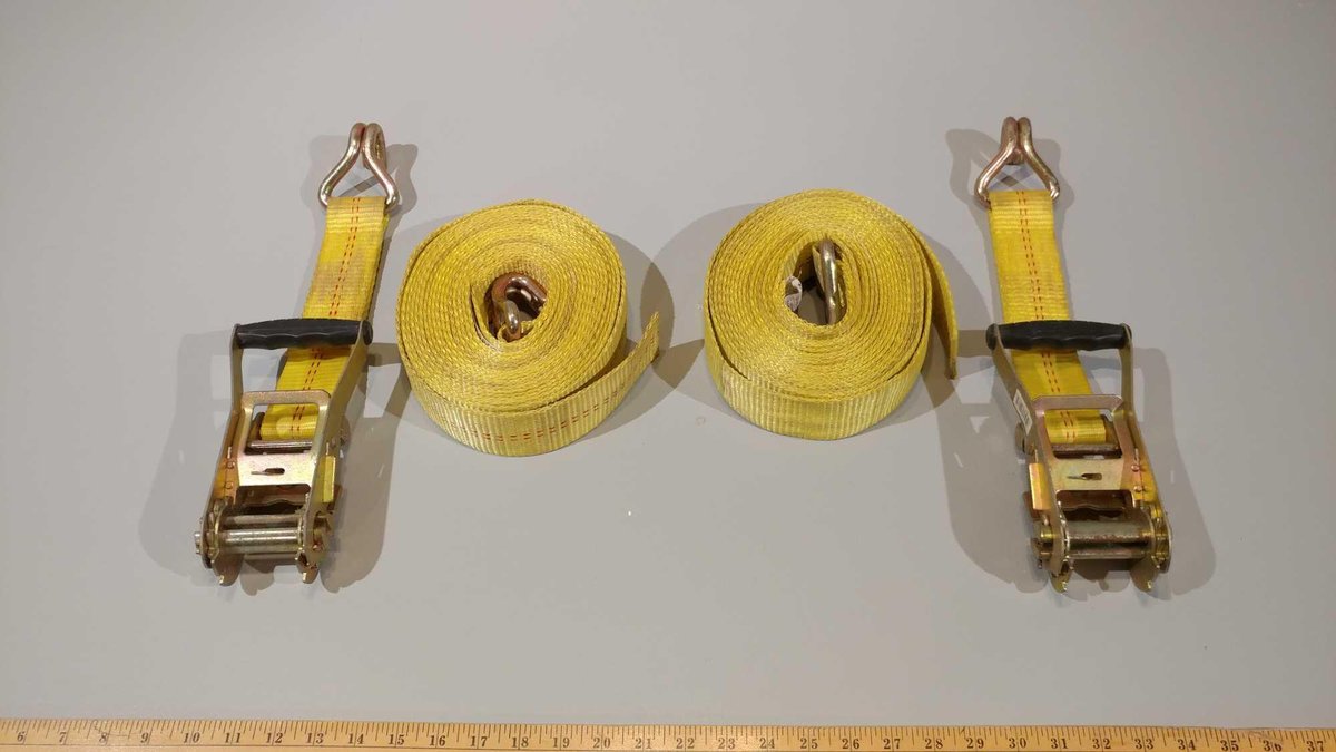 (2) 2" RATCHET STRAPS
