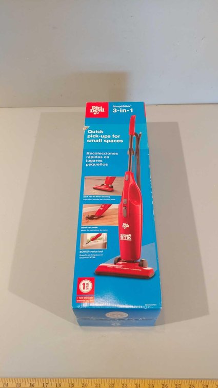 DIRT DEVIL SIMPLISTICK 3-IN-1 VACUUM, ELECTRIC, (NEW IN BOX)