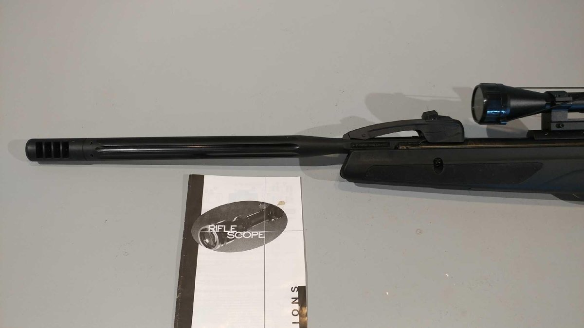 GAMO SWARM MAXXIM .177 CAL PELLET GUN W/SCOPE, SERIAL#9863741B2 