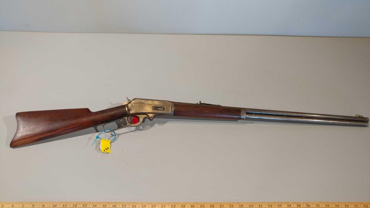 MARLIN MODEL 1893, .32-.40 CAL LEVER ACTION RIFLE, SERIAL#389072 (LOCATED AT MIKES GUN SHOP IN BENSO