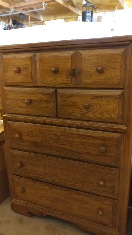 WOOD 60DRAWER DRESSER, 52'H X 36"W X 18"D