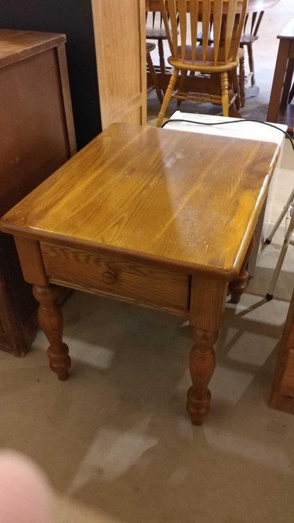 WOOD END TABLE 24"H X 22"W X 26"D
