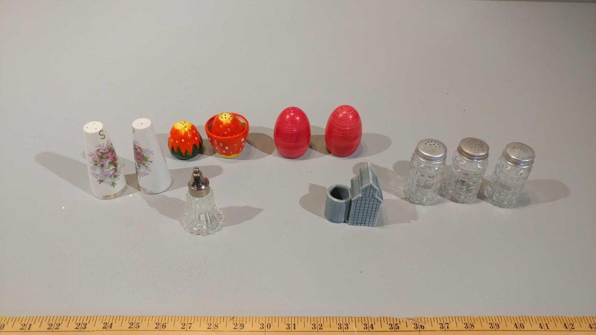 ASSORTMENT OF SALT & PEPPER SETS, & TOOTHPICK HOLDERS