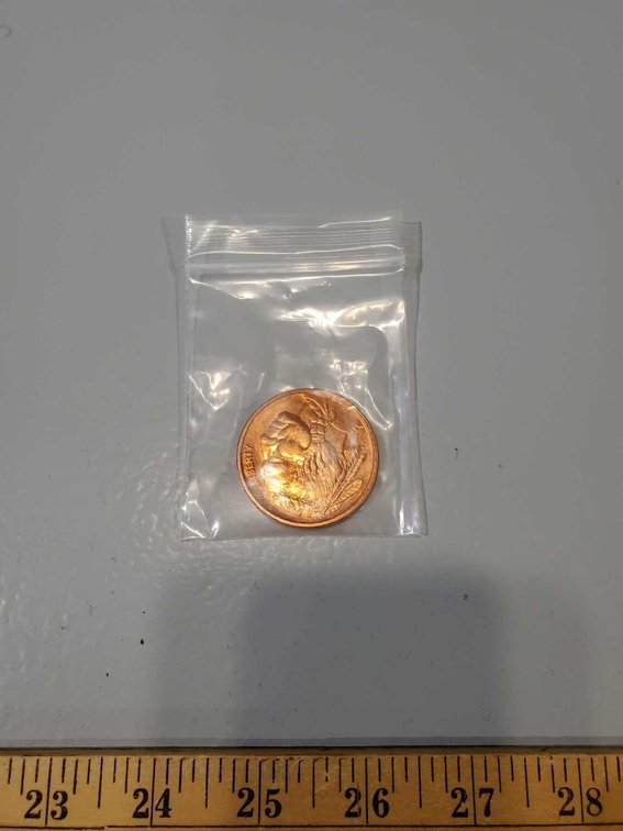 (I-886) LIBERTY .999 FINE COPPER UNCIRCULATED COIN