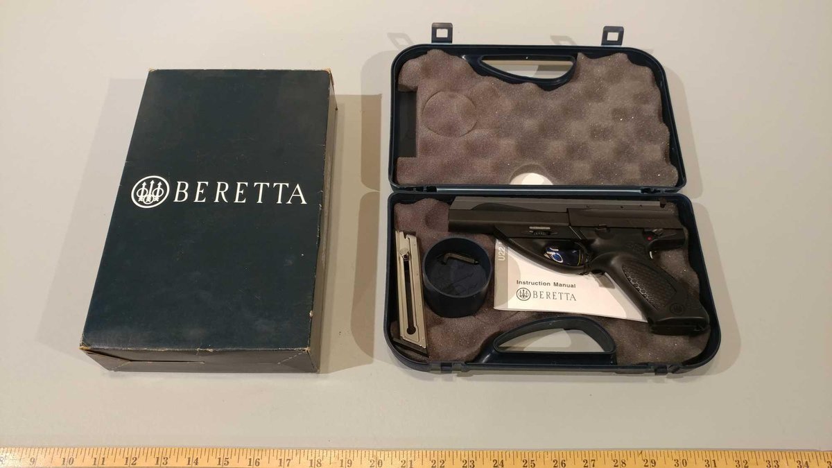 (I-214) BERRETTA MODEL U22 NEOS .22 CAL PISTOL W/EXTRA MAG & AND CASE (LOCATED AT MIKES GUN SHOP IN