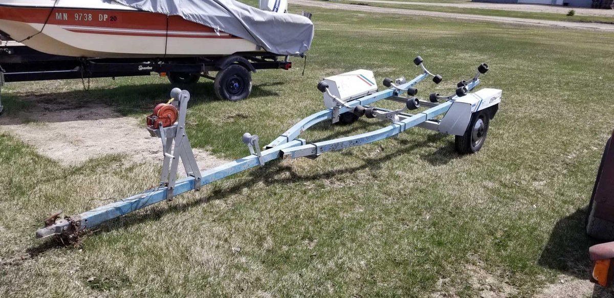 (I-536) NO TITLE - HOMEMADE 16' EZ LOAD ROLLER TRAILER (ITEM AT ZIELSDORF AUCTIONS) 