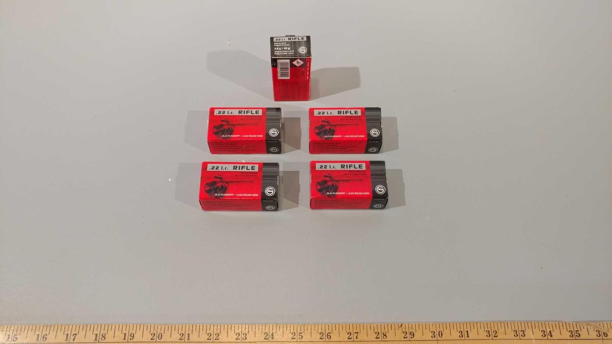 (I-17) (5) BOXES OF 50 ECO .22 CAL RDS