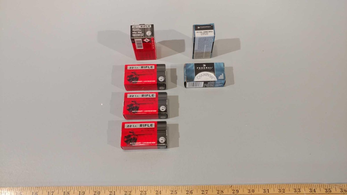 (I-19) (4) BOXES OF 50 ECO .22 CAL RDS AND (2) BOXES OF 50 FEDERAL .22 CAL RDS