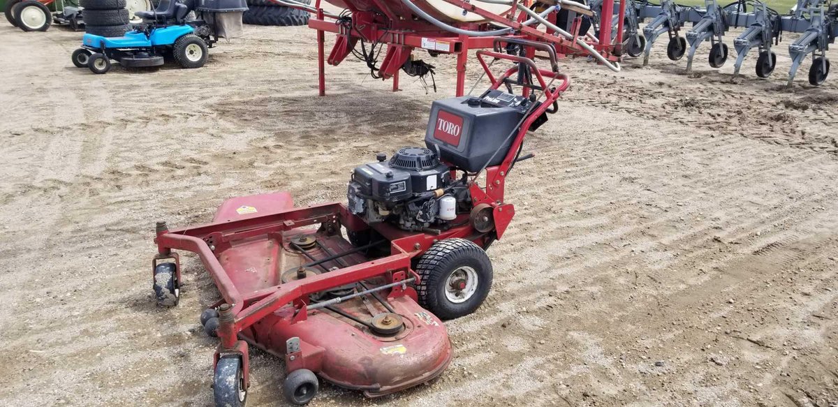 (I-544) 1996 TORO COMMERCIAL WALK BEHIND MOWER, 52" DECK, PULL START (ITEM AT ZIELSDORF AUCTIONS)