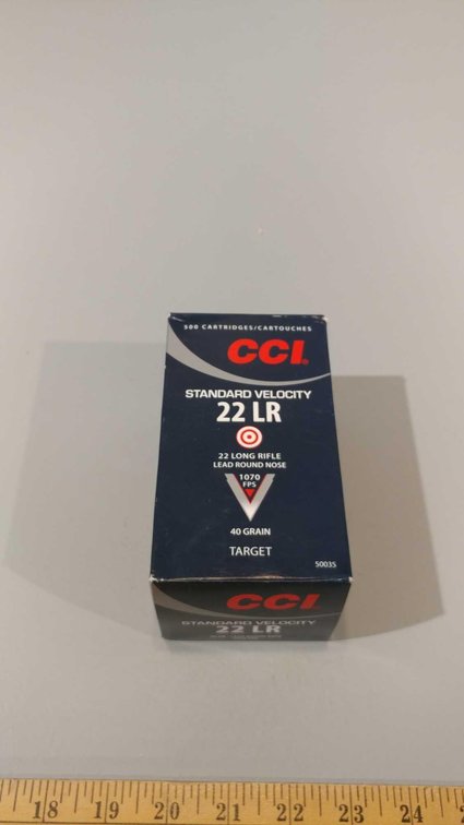 (I-20) BOX OF 500 CCI .22 CAL RDS