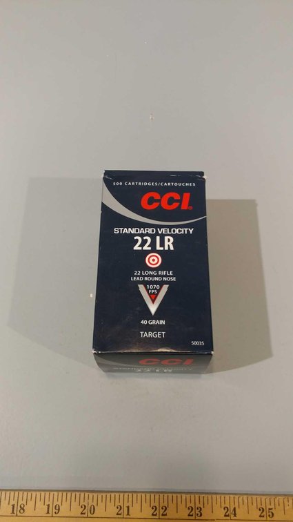 (I-21) BOX OF 500 CCI .22 CAL RDS