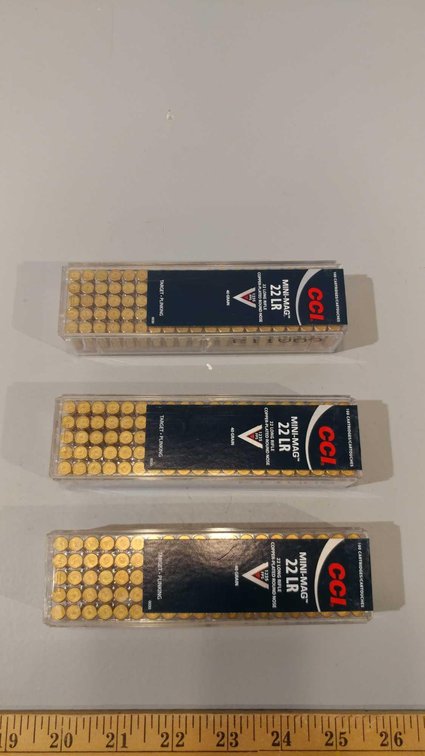 (I-27) (3) BOXES OF 100 CCI .22 CAL RDS
