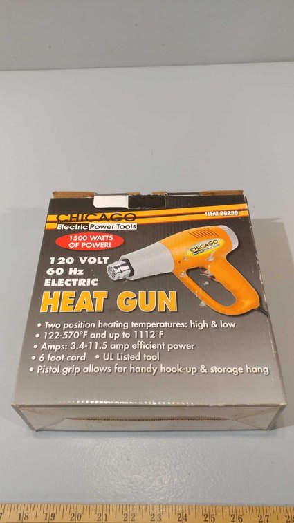 CHICAGO ELECTRIC POWER TOOLS 120 VOLT, 60HZ ELECTRIC HEAT GUN, NEW