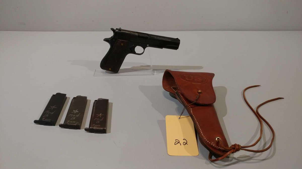 SPAIN MODEL: STAR B AUTO 9 MM, SER# 225144, HOLSTER, (LOCATED AT MIKES GUN SHOP IN BENSON, MN)