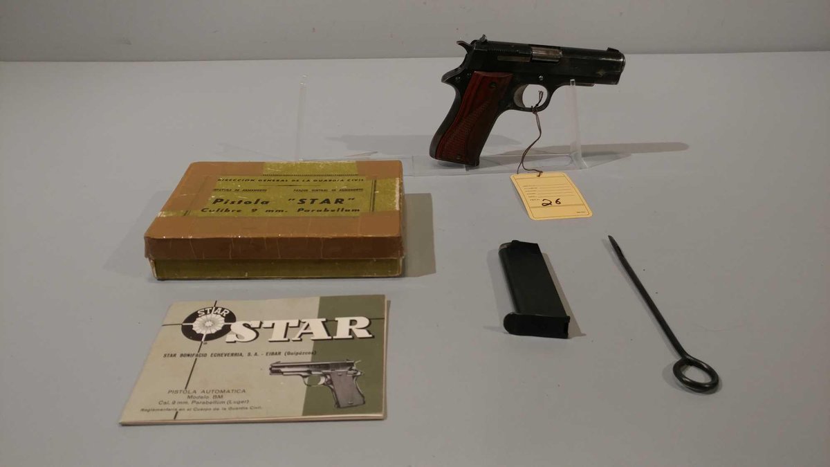 SPAIN MODEL: STAR BM CAL AUTO-CAL 9MM,, SER# 1378390, SBM222083-06565, (LOCATED AT MIKES GUN SHOP IN