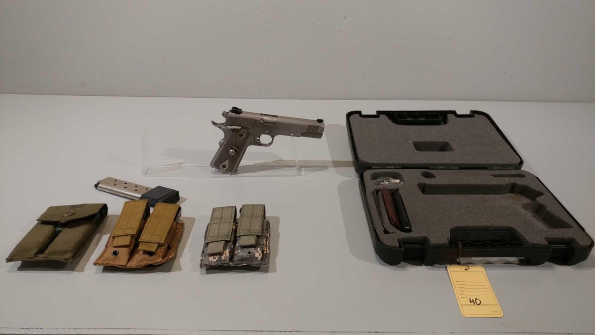 BRAZIL TAURUS, MODEL: PT 1911 AUTO CAL 45 ACP, SER# NAW46854, USMC MARINE GRIPS (LOCATED AT MIKES GU