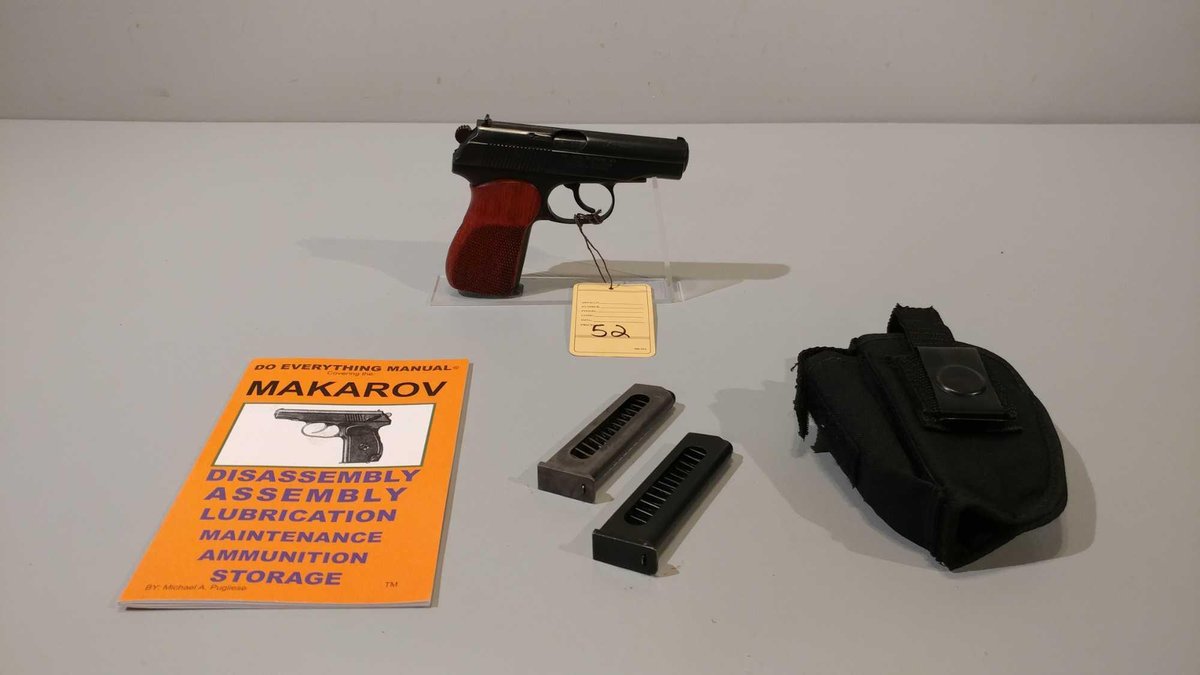 BULGARIA MAKAROV AUTO-CAL 9 X18 MM, SER# KT24-3750, BAM-09267, (2) EXTRA MAGS, (LOCATED AT MIKES GUN