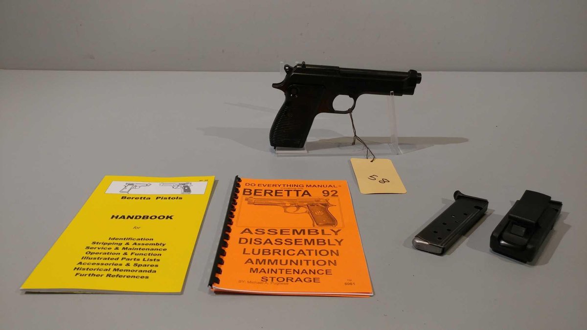 ITALY BERETTA MODEL: 1951 AUTO 9MM, SER# 20311,  1 EXTRA MAG, & CLIP POUCH, (LOCATED AT MIK