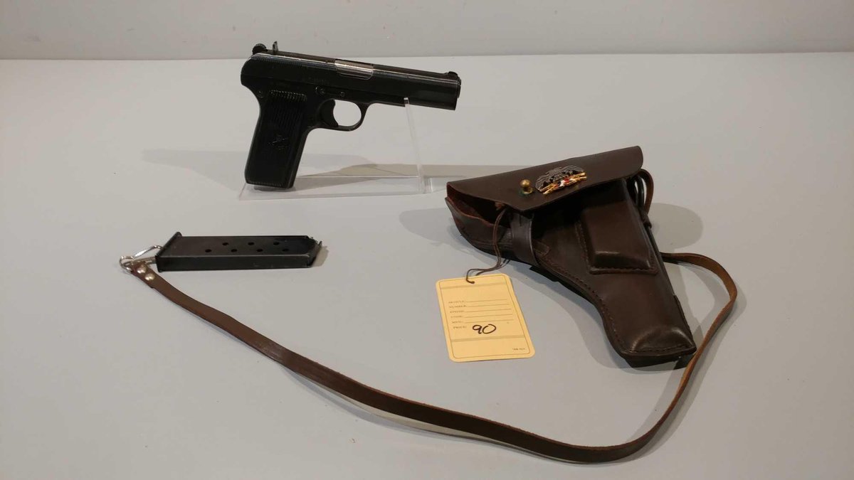 YUGOSLAVIA MODEL: M57 TOKAREV AUTO CAL 7.62X25, SER# F205574, HOLSTER, 1 EXTRA MAG, (LOCATED AT MIKE