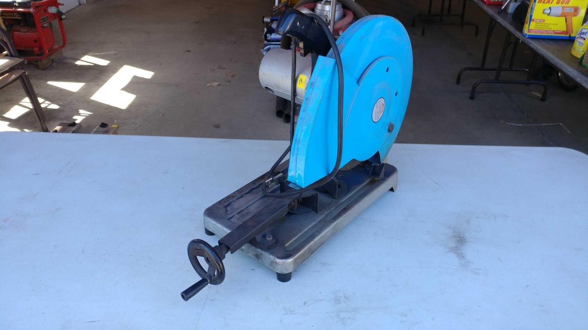 K&F 14" CUT-OFF SAW, TESTED AND WORKS